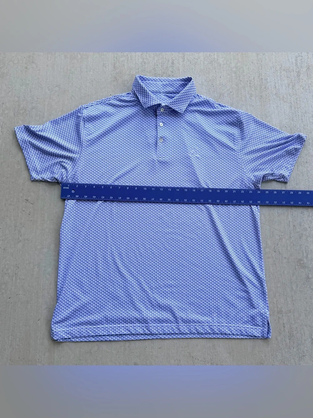 Rhoback Golf Polo Shirt XL All Over Print Stretch - Picture 6 of 7